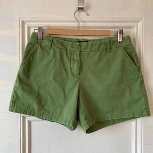 J.Crew leaf green shorts low rise